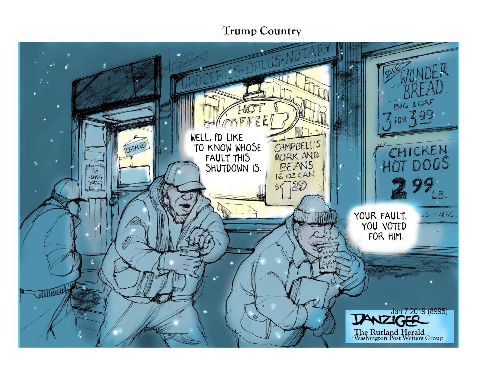 Jeff Danziger cartoon